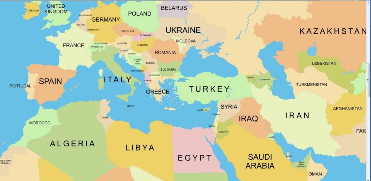 Քարտեզ Բելառուսի երկիրն է աշխարհում